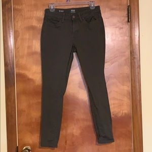 Olive skinny jeans